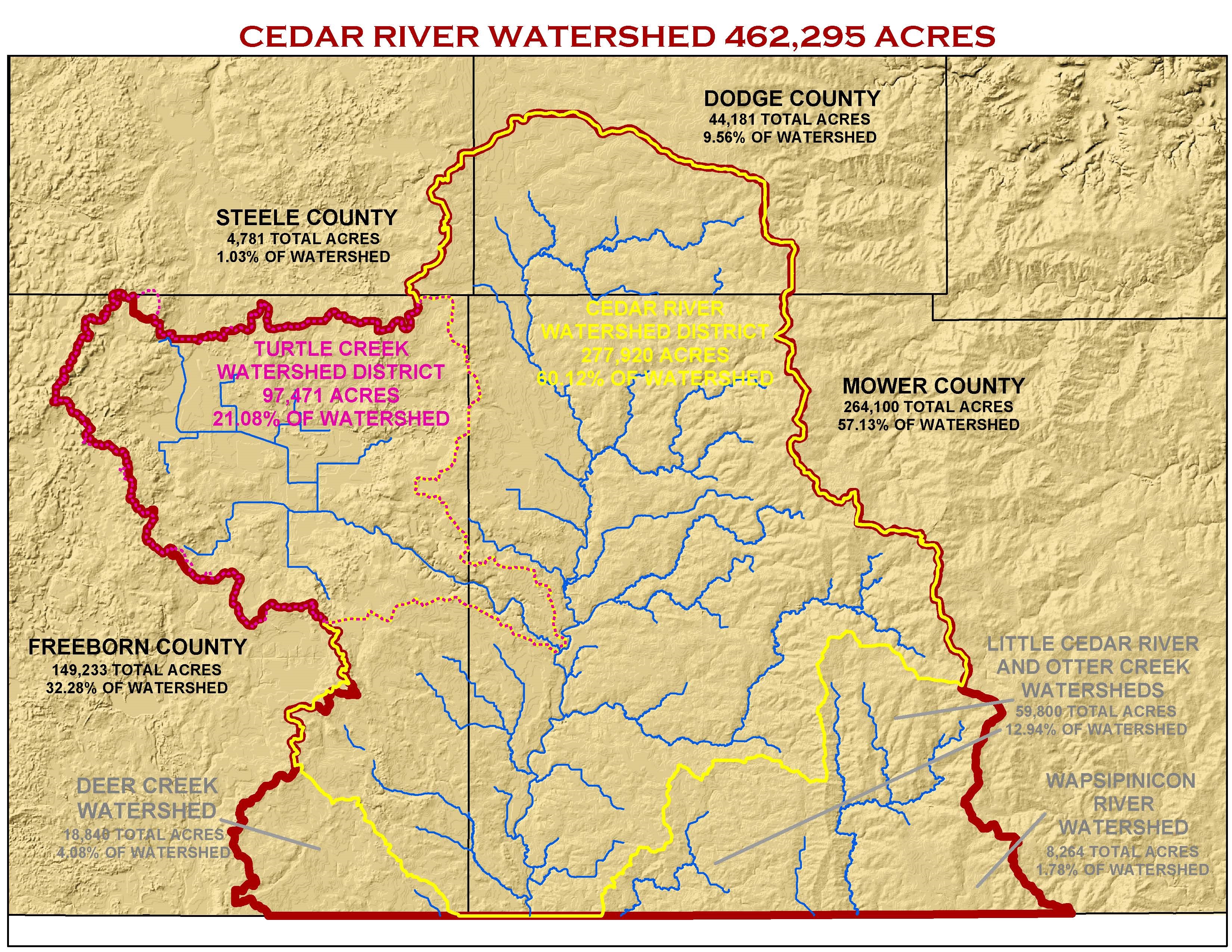 Cedar River 1W1P map